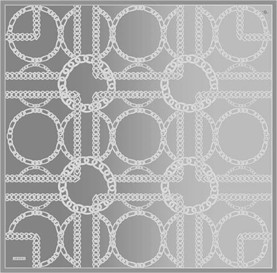 Armine Geometrik Desenli Saf İpek Twill Eşarp 9427D 88