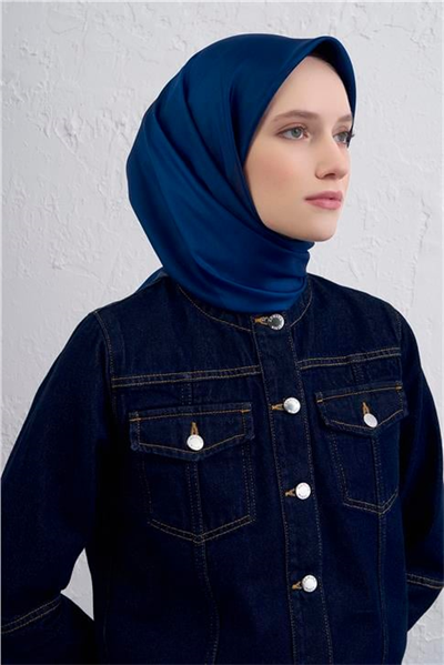 Armine Geometrik Desenli Saf İpek Twill Eşarp 9402D 83