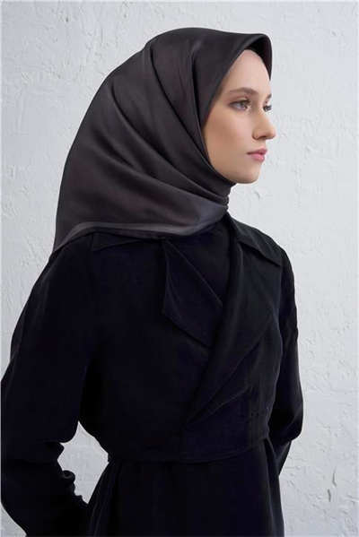 Armine Geometrik Desenli Saf İpek Twill Eşarp 9402D 54