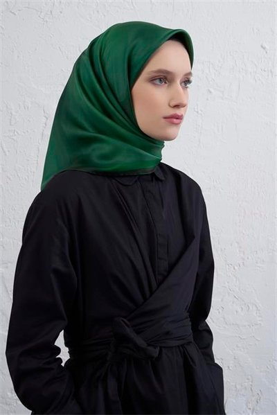 Armine Geometrik Desenli Saf İpek Twill Eşarp 9303D 87