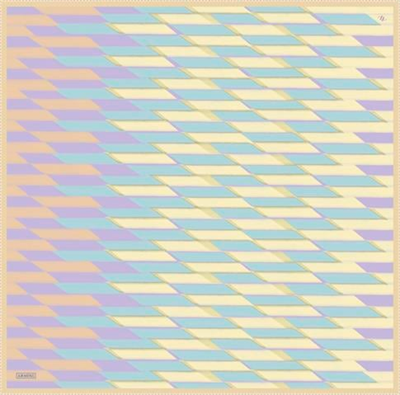 Armine Geometrik Desenli Saf İpek Twill Eşarp 9325D 55