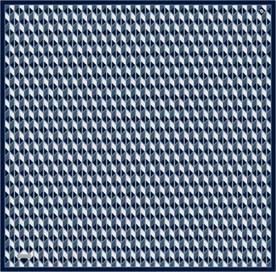 Armine Geometrik Desenli Saf İpek Twill Eşarp 9309D 87