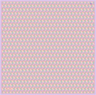 Armine Geometrik Desenli Saf İpek Twill Eşarp 9309D 34