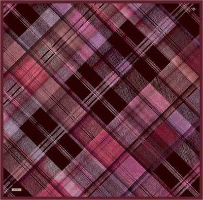 Armine Geometrik Desenli Saf İpek Twill Eşarp 9424D 82
