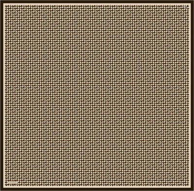 Armine Geometrik Desenli Saf İpek Twill Eşarp 9417D 09