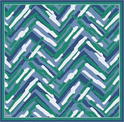 Armine Geometrik Desenli Saf İpek Twill Eşarp 9303D 81