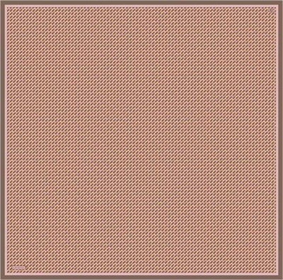 Armine Geometrik Desenli Saf İpek Twill Eşarp 9417D 05