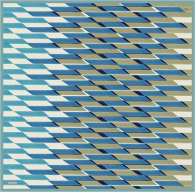 Armine Geometrik Desenli Saf İpek Twill Eşarp 9325D 52