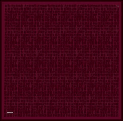 Armine Geometrik Desenli Saf İpek Twill Eşarp 9438D 54