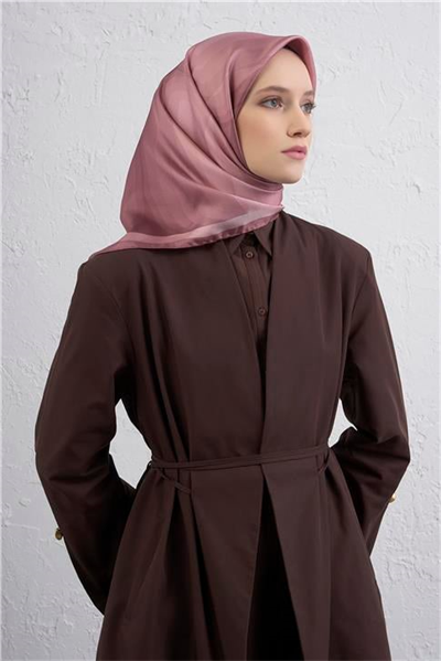 Armine Geometrik Desenli Saf İpek Twill Eşarp 9402D 05