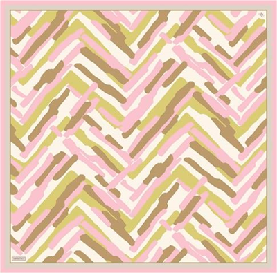 Armine Geometrik Desenli Saf İpek Twill Eşarp 9303D 34