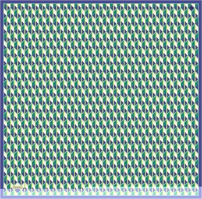 Armine Geometrik Desenli Saf İpek Twill Eşarp 9309D 80