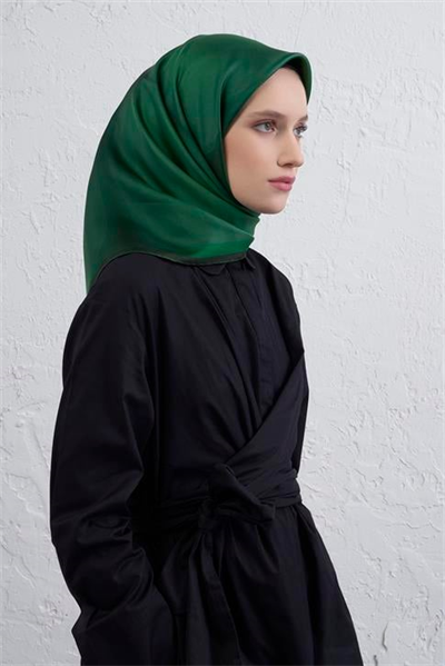 Armine Geometrik Desenli Saf İpek Twill Eşarp 9402D 36