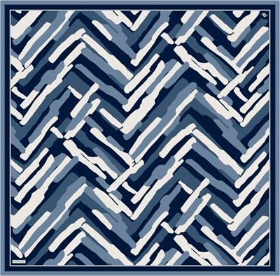 Armine Geometrik Desenli Saf İpek Twill Eşarp 9303D 86