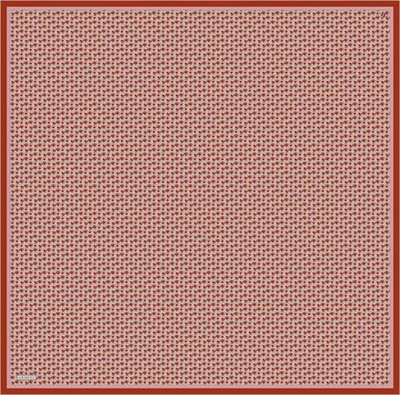 Armine Geometrik Desenli Saf İpek Twill Eşarp 9417D 51