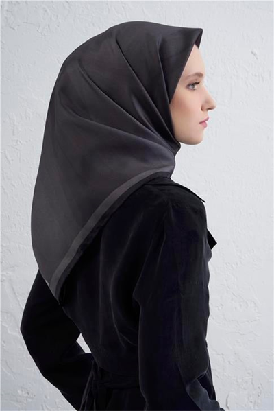 Armine Geometrik Desenli Saf İpek Twill Eşarp 9402D 54