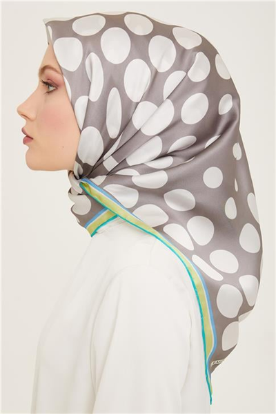 Armine Geometrik Desenli Sura İpek Eşarp 24Ya9157 05