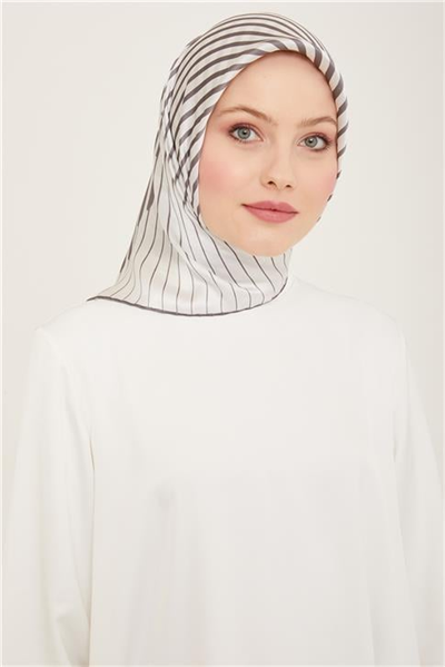 Armine Geometrik Desenli Sura İpek Eşarp 24Ya9162 04
