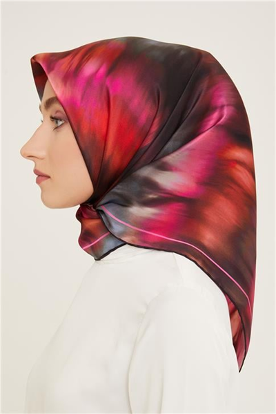 Armine Geometrik Desenli Sura İpek Eşarp 24Ya9137 56 59