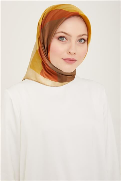 Armine Geometrik Desenli Sura İpek Eşarp 24Ya9138 2 01