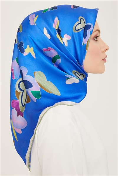Armine Geometrik Desenli Sura İpek Eşarp 24Ya9147 36 81