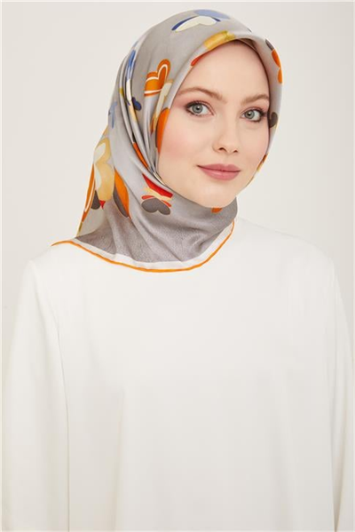 Armine Geometrik Desenli Sura İpek Eşarp 24Ya9147 36 33
