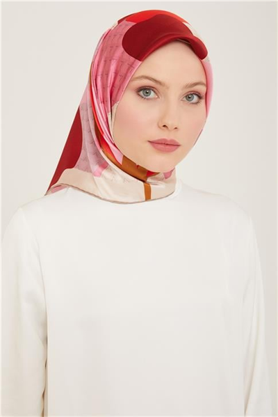 Armine Geometrik Desenli Sura İpek Eşarp 24Ya9120 05