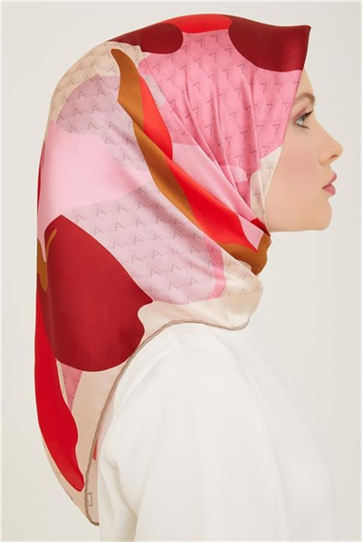 Armine Geometrik Desenli Sura İpek Eşarp 24Ya9120 05