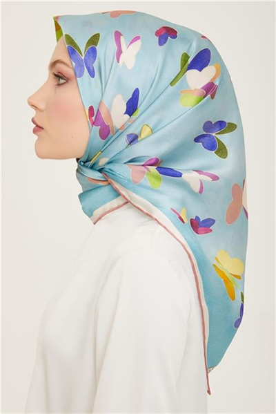 Armine Geometrik Desenli Sura İpek Eşarp 24Ya9147 36 32