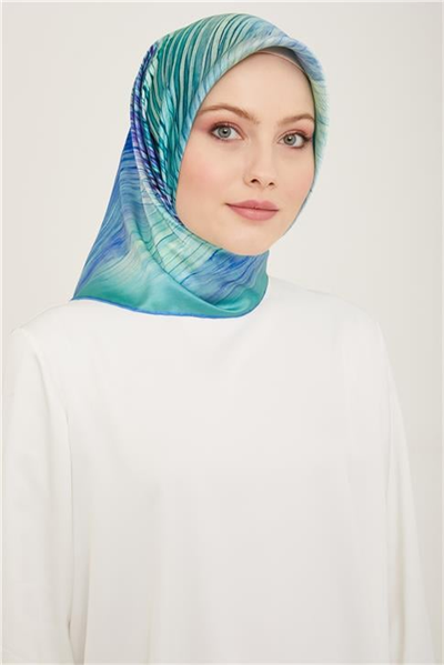 Armine Geometrik Desenli Sura İpek Eşarp 24Ya9144 6 54