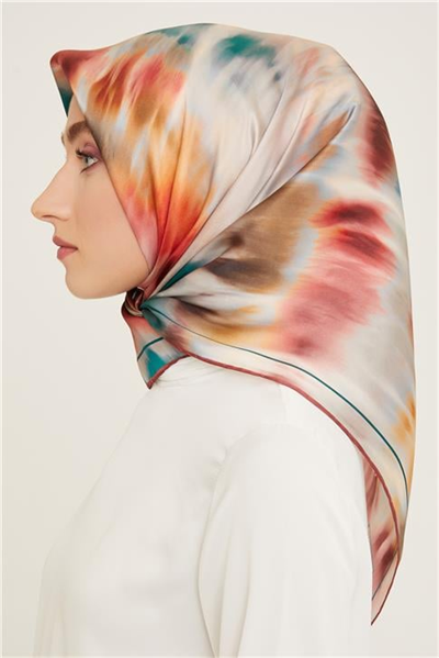 Armine Geometrik Desenli Sura İpek Eşarp 24Ya9137 56 80