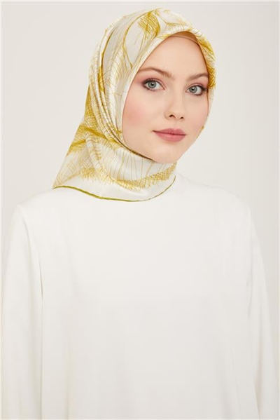 Armine Geometrik Desenli Sura İpek Eşarp 24Ya9122 55 31