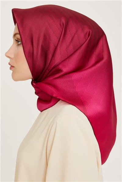 Armine Geometrik Desenli Sura Saf İpek Eşarp 9237D 52