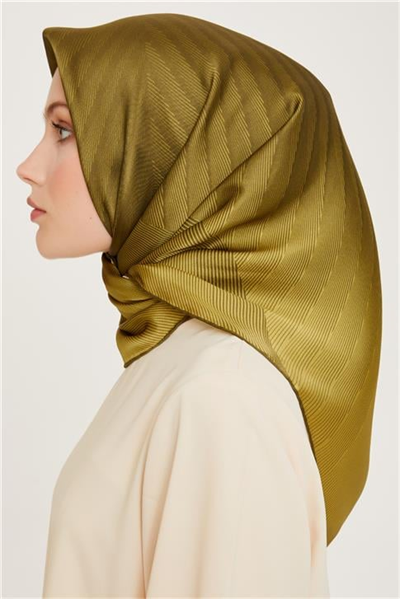 Armine Geometrik Desenli Sura Saf İpek Eşarp 9237D 07
