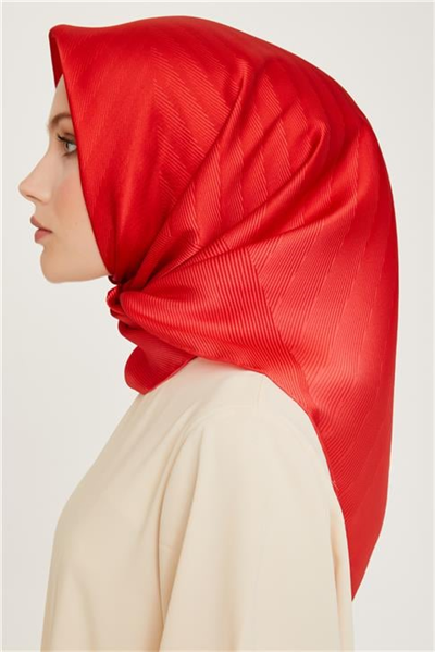 Armine Geometrik Desenli Sura Saf İpek Eşarp 9237D 09