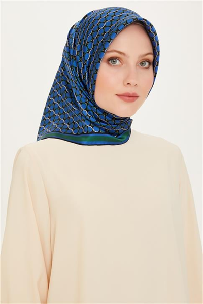 Armine Geometrik Desenli Sura Saf İpek Eşarp 9226D 81 82
