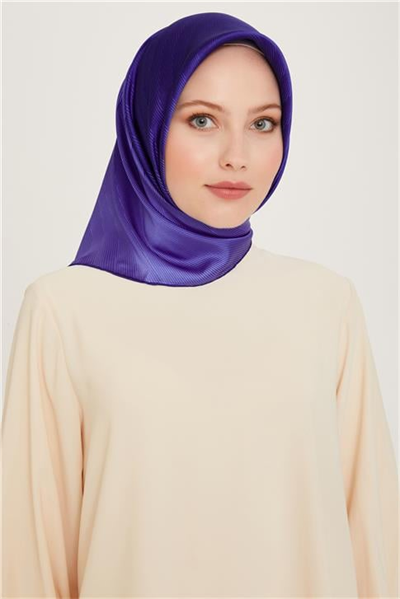 Armine Geometrik Desenli Sura Saf İpek Eşarp 9237D 06