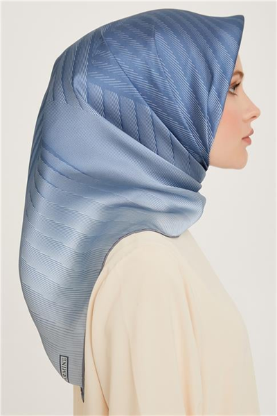 Armine Geometrik Desenli Sura Saf İpek Eşarp 9237D 32