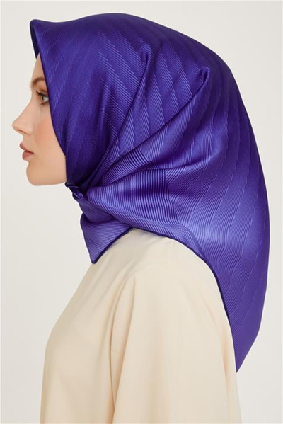 Armine Geometrik Desenli Sura Saf İpek Eşarp 9237D 06