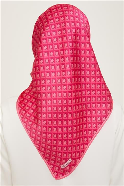 Armine Geometrik Desenli Twill İpek Eşarp 24Ya9109 53 05