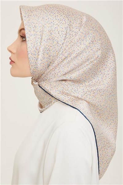 Armine Geometrik Desenli Twill İpek Eşarp 24Ya9113 35 33