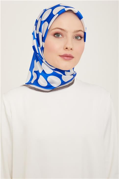 Armine Geometrik Desenli Twill İpek Eşarp 24Ya9156 86 85