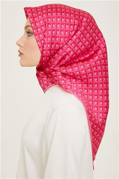 Armine Geometrik Desenli Twill İpek Eşarp 24Ya9109 53 05