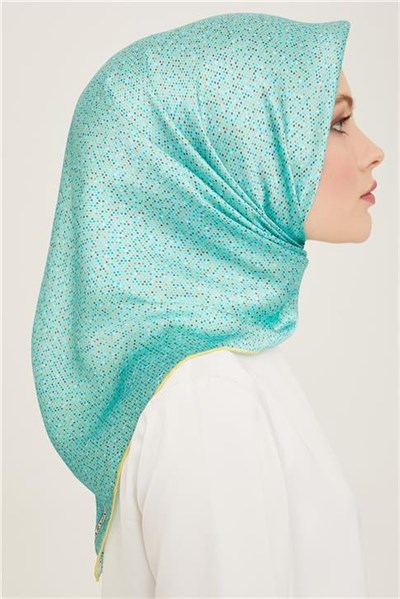 Armine Geometrik Desenli Twill İpek Eşarp 24Ya9113 35 38