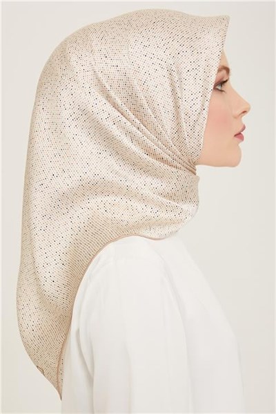 Armine Geometrik Desenli Twill İpek Eşarp 24Ya9113 35 02