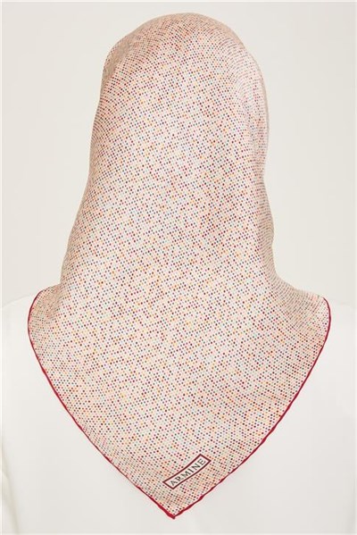 Armine Geometrik Desenli Twill İpek Eşarp 24Ya9113 35 83