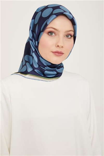 Armine Geometrik Desenli Twill İpek Eşarp 24Ya9156 86 55