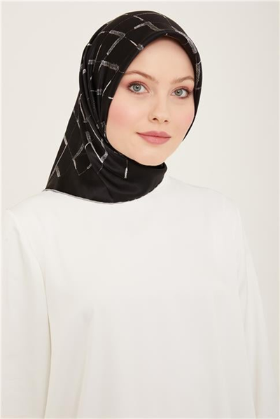 Armine Geometrik Desenli Twill İpek Eşarp 24Ya9162 33