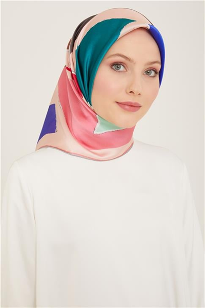 Armine Geometrik Desenli Twill İpek Eşarp 24Ya9125 83 84