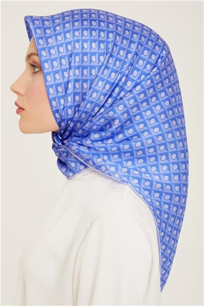 Armine Geometrik Desenli Twill İpek Eşarp 24Ya9109 53 03